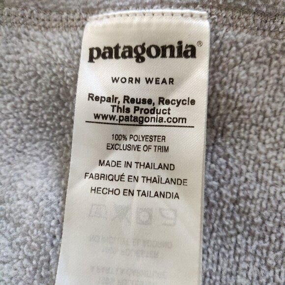 Patagonia Women's Bulger Vogel Gray Thumbhole Sweater Jacket - S, Full-Z… - Picture 7 of 7